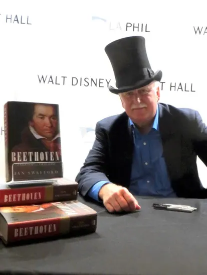Jan signing books at Disney Hall