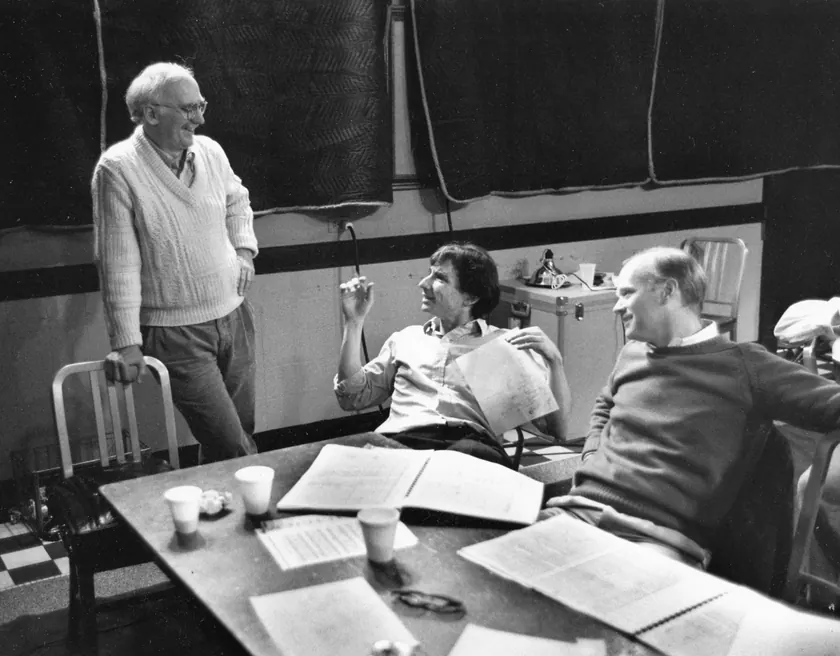 Jan Swafford with Michael Tilson Thomas and James Sinclair